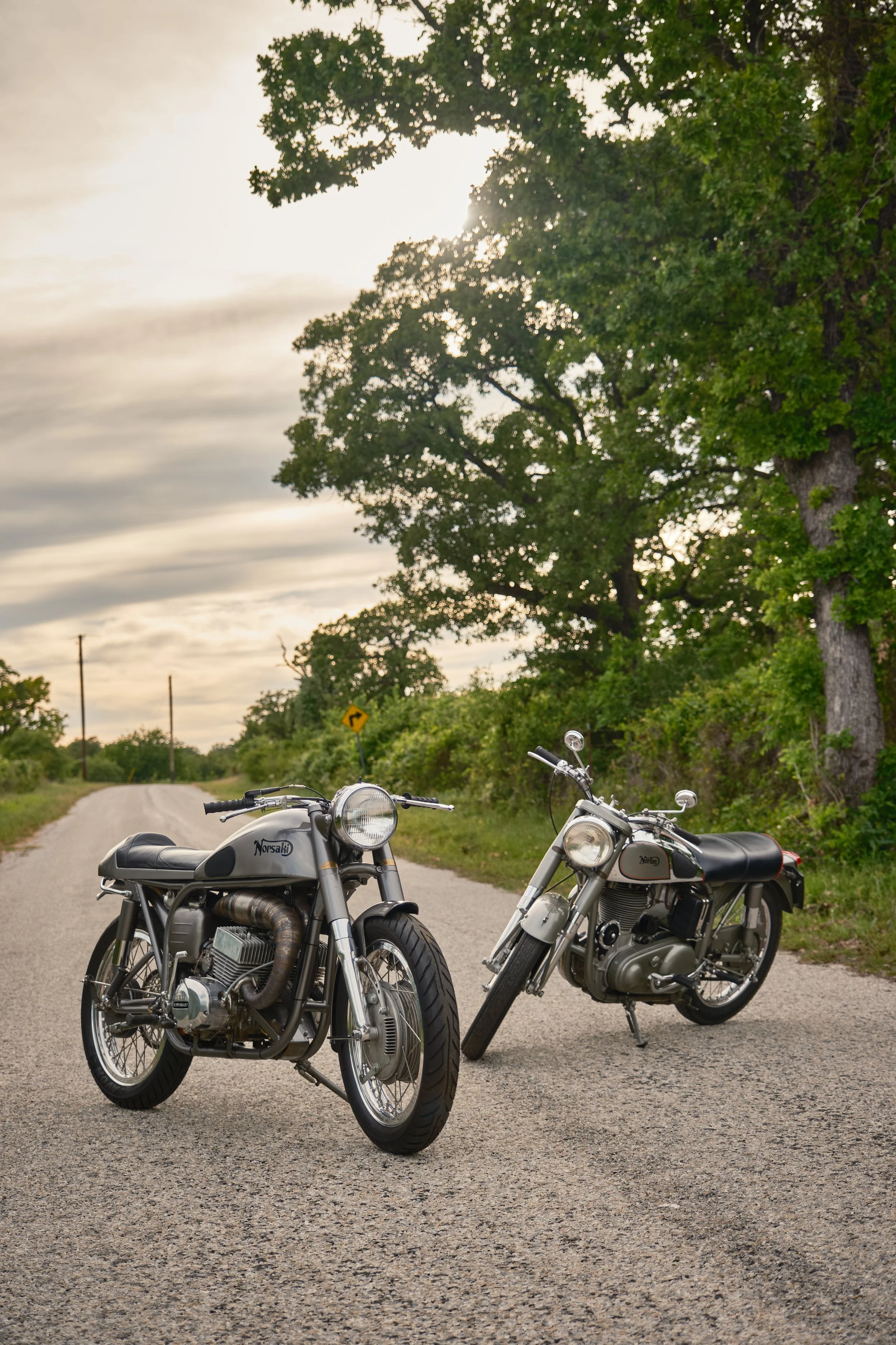  The story of this bike starts and ends with avid motorcycle rider and collector, Richard Aspery. A huge fan of bikes of all sorts, but with an obvious love for the fast and British ones. A good deal of the parts on the Norsaki were collected over ma