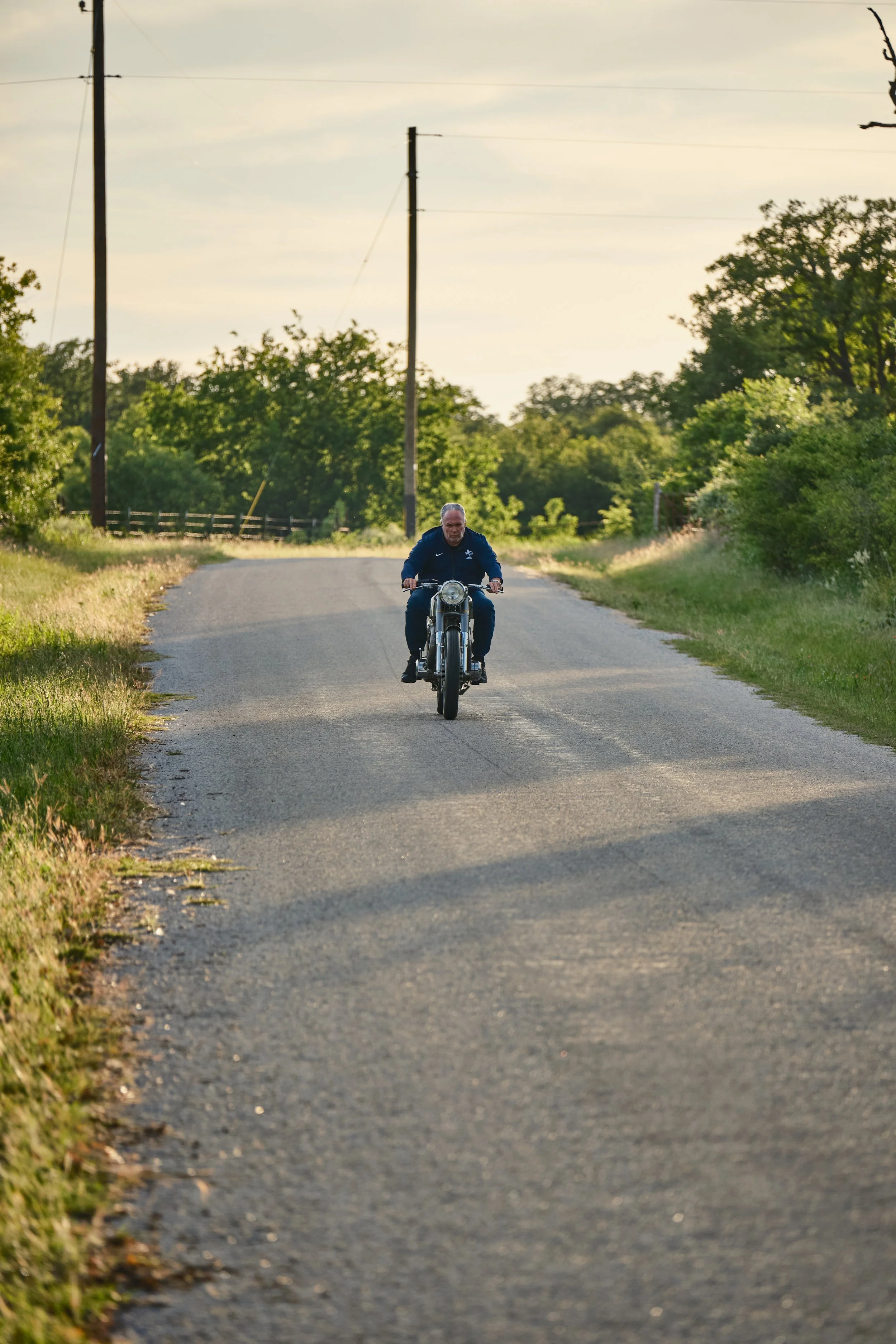  Richard cruising a backroad near Paradise, Texas. 