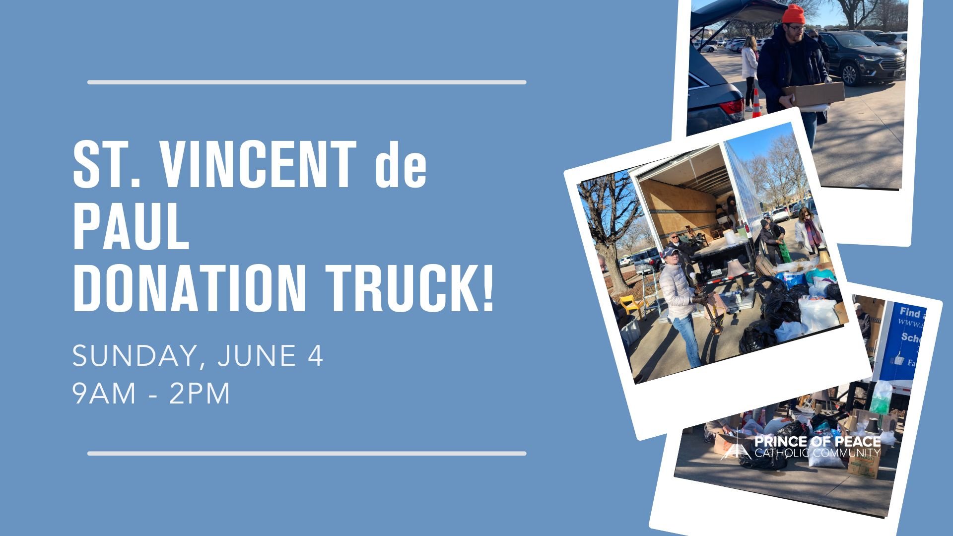 St. Vincent de Paul Donation Truck — Prince of Peace Plano