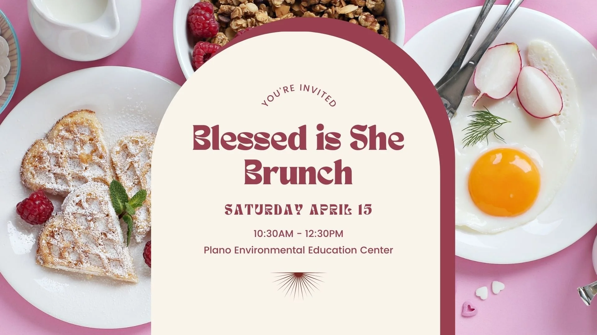 Save the Date Blessed Brunch — Prince of Peace Plano