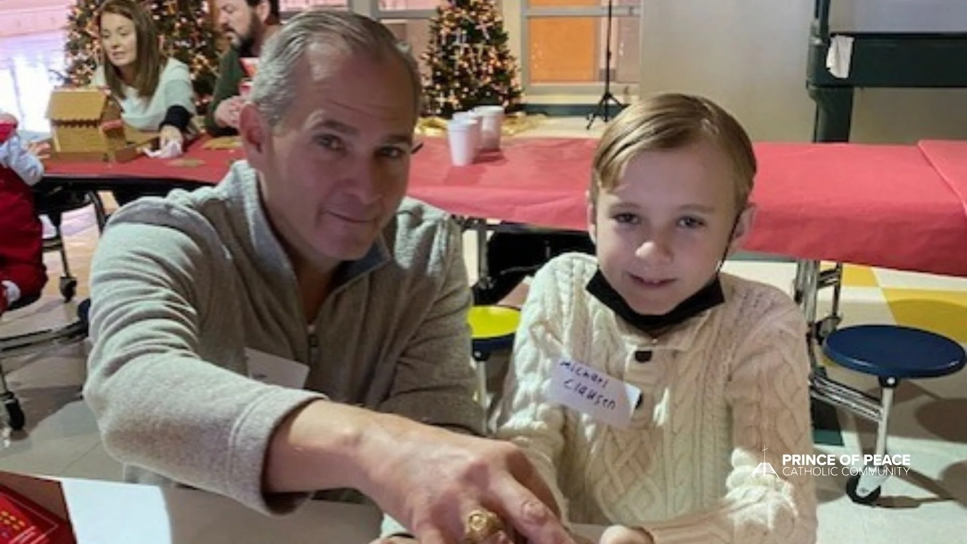 Families Gather to Make Gingerbread Houses — Prince of Peace Plano