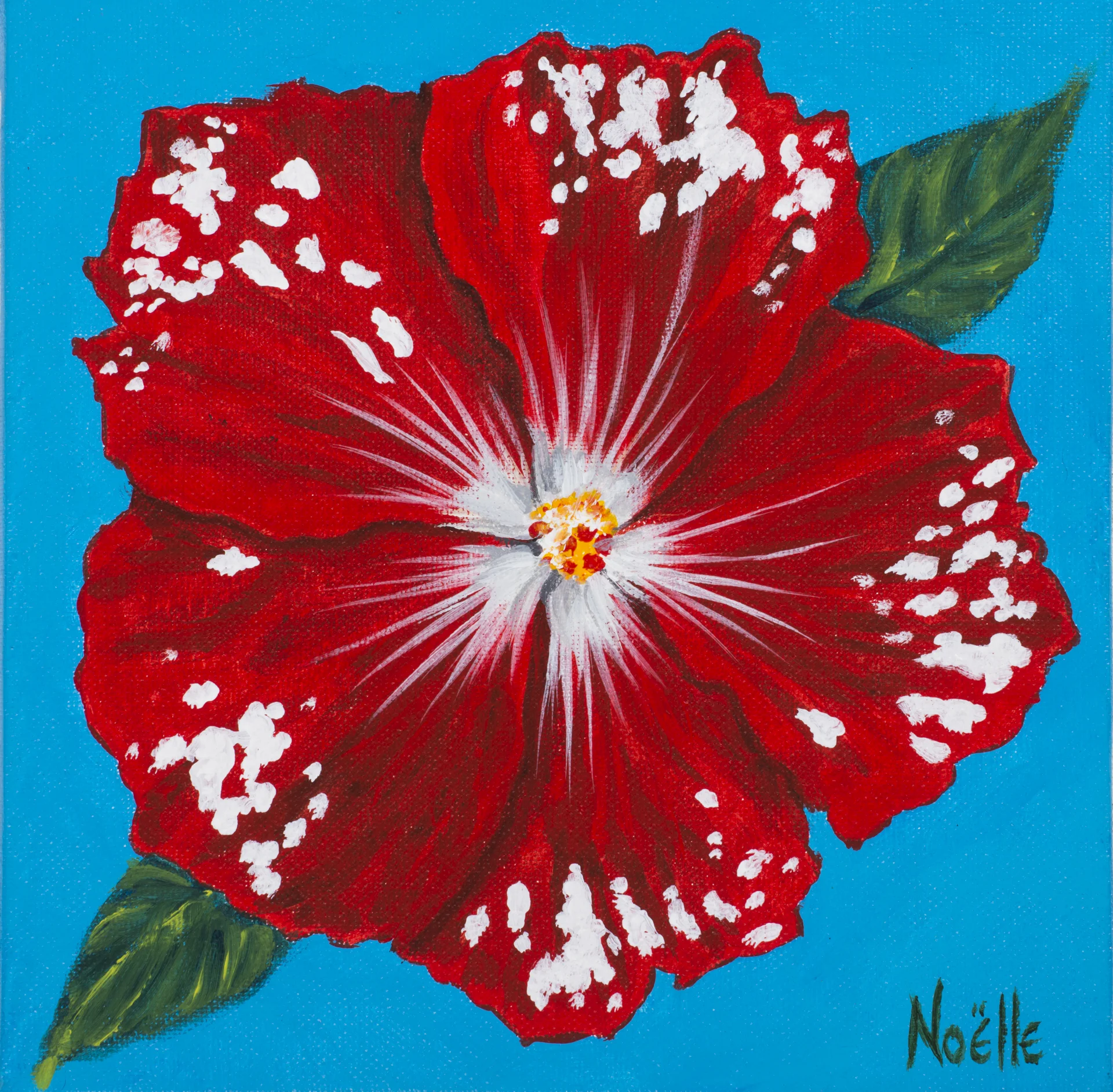 #2013 - Red Speckled Hibiscus