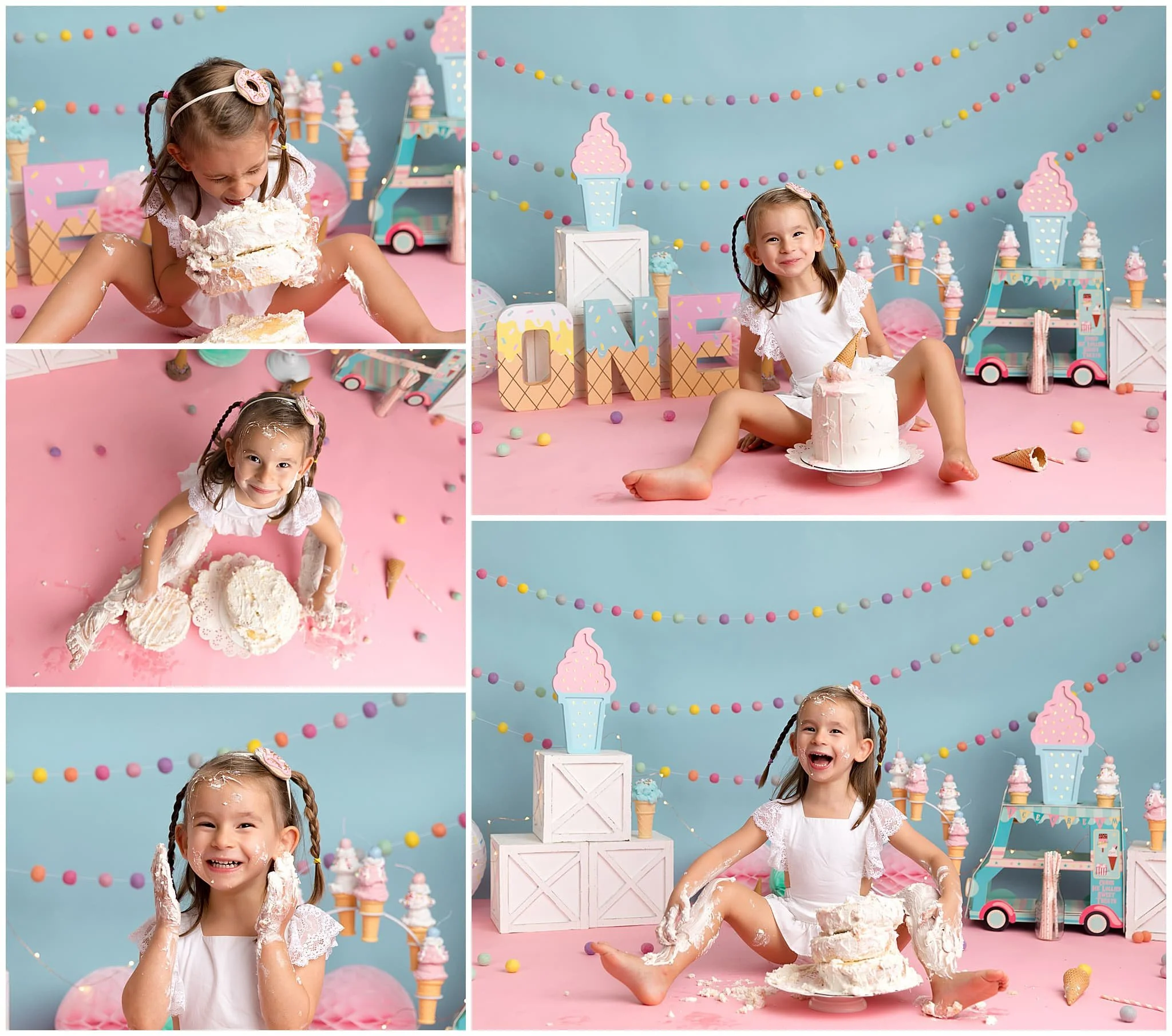  Ice cream and treats themed birthday session 