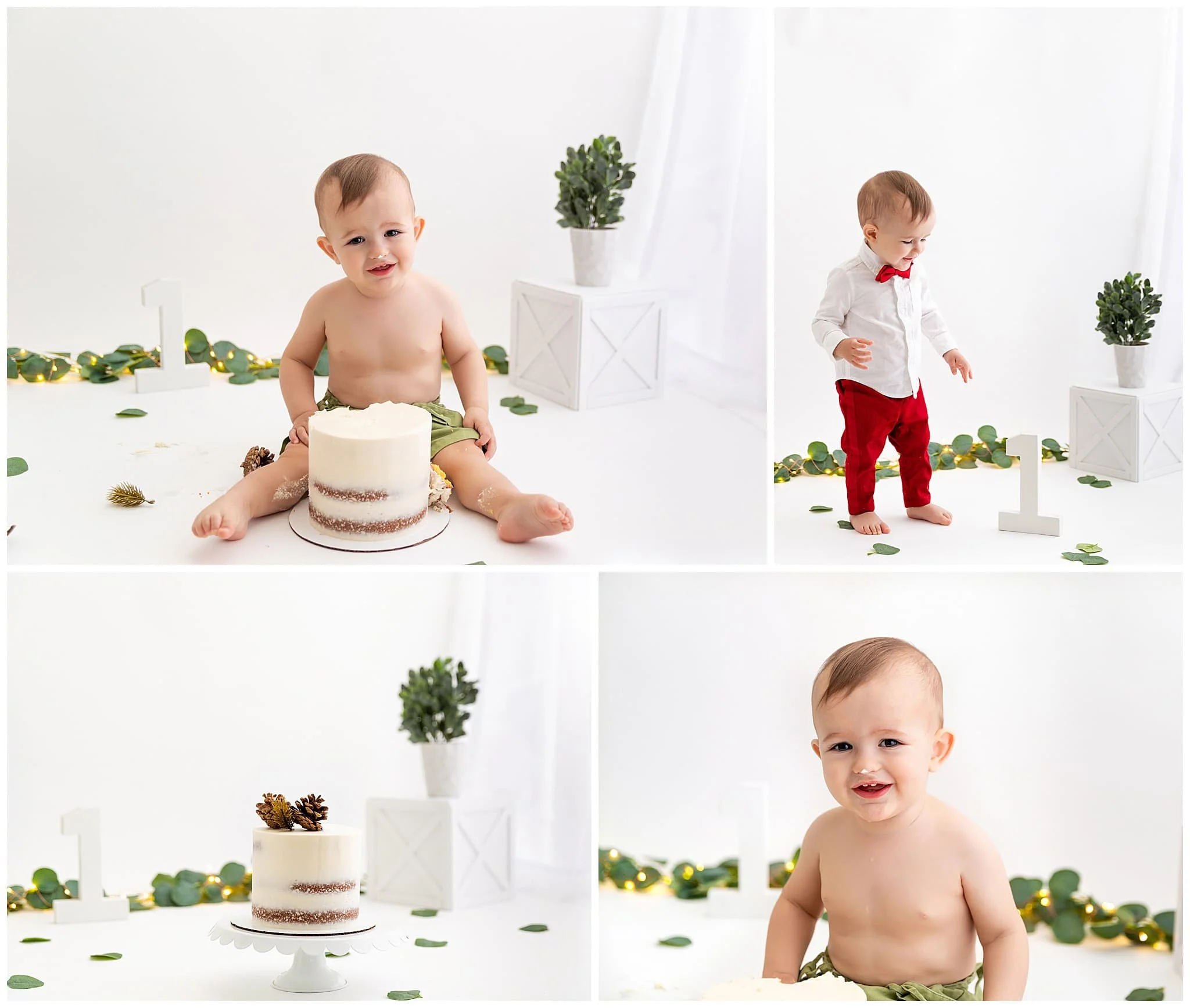  Light and airy timeless setup with a big window and diffused light for cake smash session 