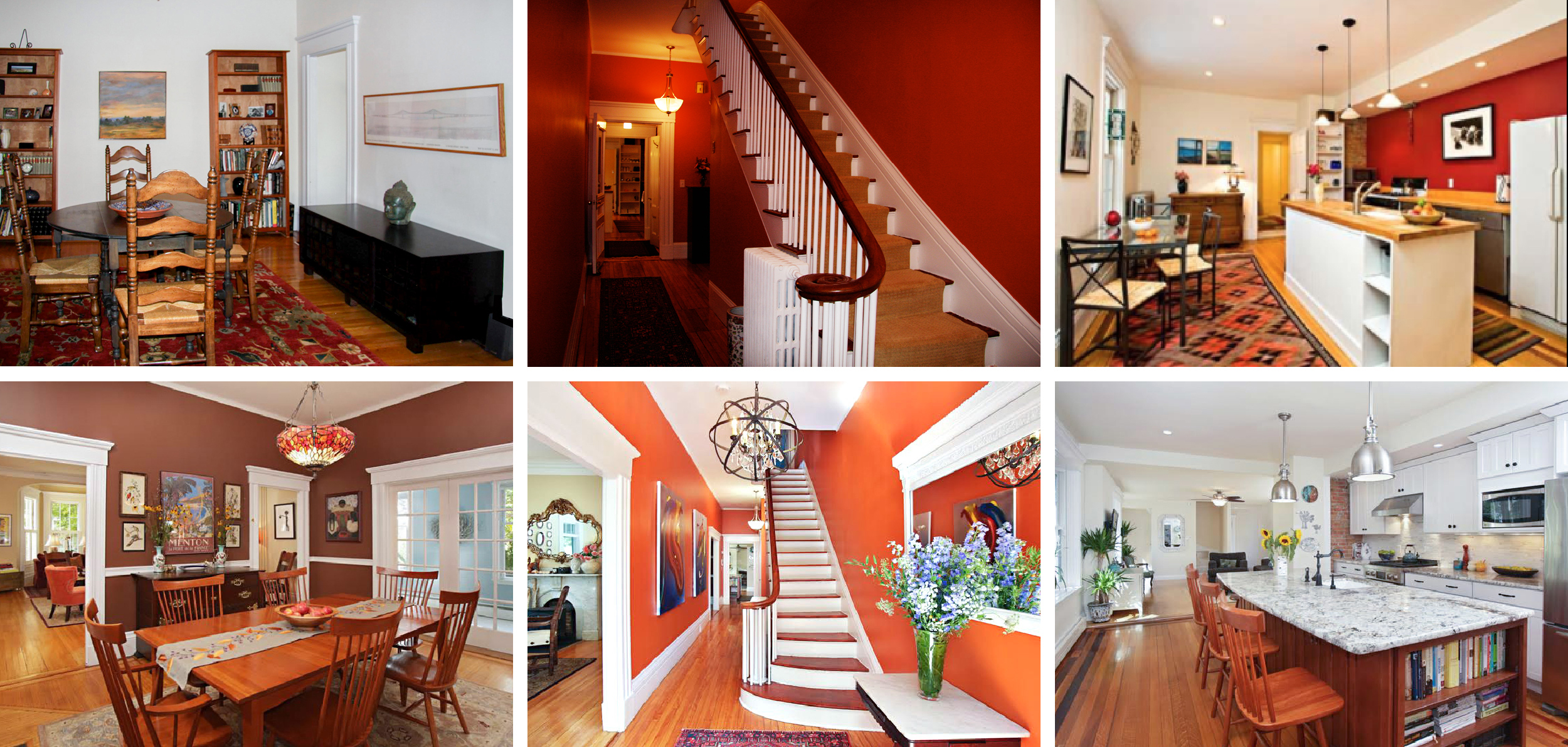Top Row: Sold for $919K, 2010. Bottom Row: Sold for 1.6M, 2014.