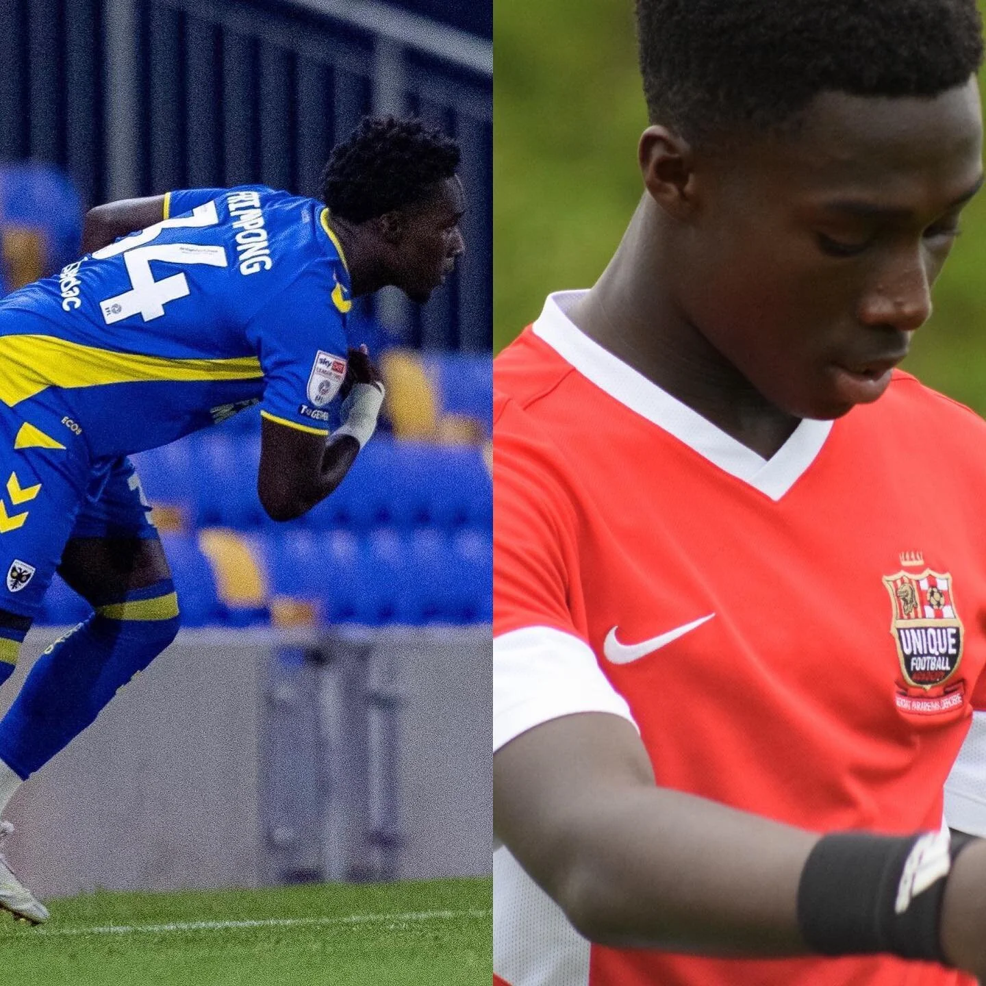@kfrimpong4 π₯β¬οΈ
.
.
Kwaku making his professional debut last night for @afc_wimbledon π
.
.
Proud K β€οΈ
.
.
Well done son β½οΈ
.
.
.
#pro #debut #southlondon #levels #frimpong #baller #player #afcwimbledon #dons #uniquefa #development #proud #coaching