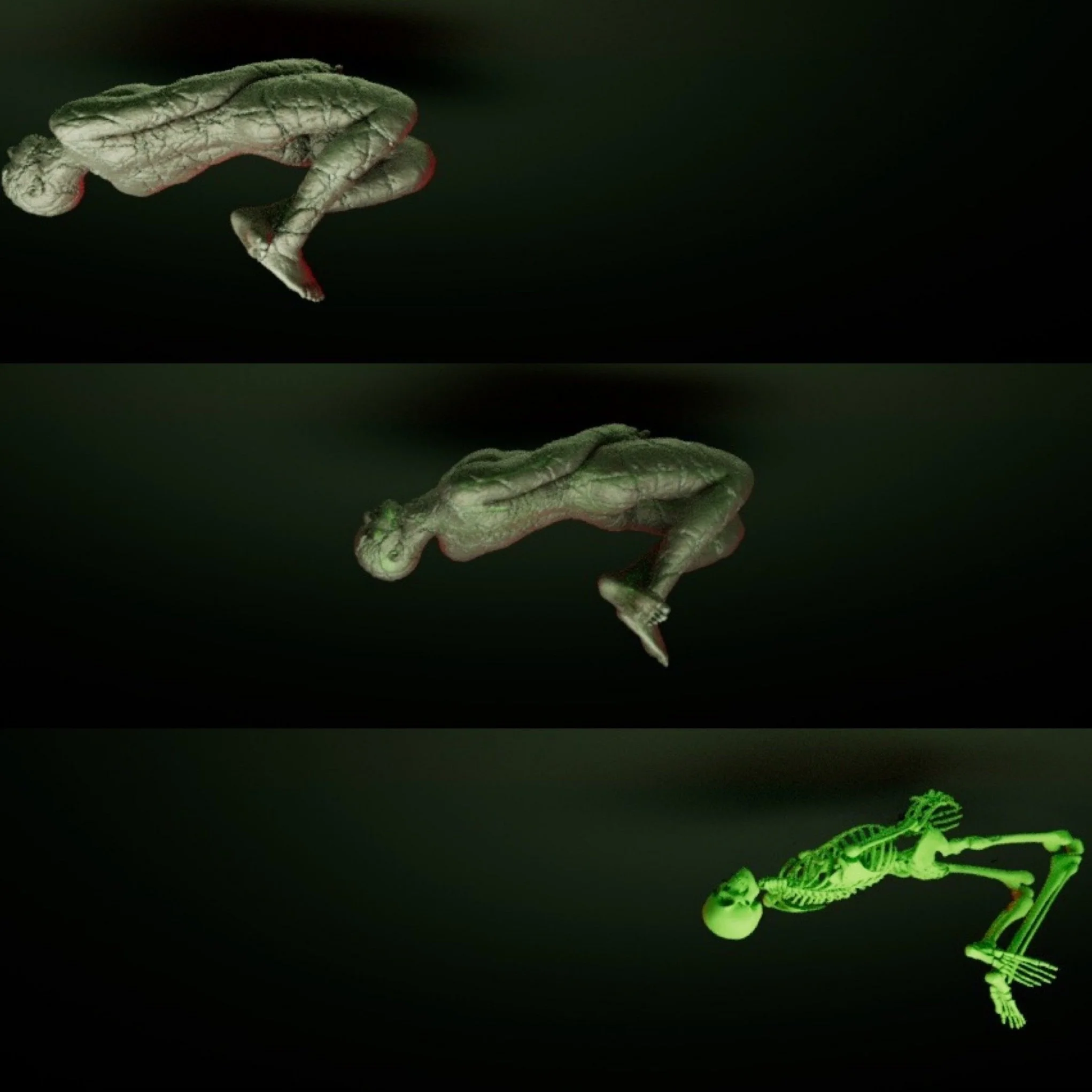  3D Render, Autodesk Maya + Substance Painter, Exhibited in tandem.  