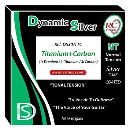 RC Strings DS30/TTC Dynamic Silver HT Bases/Titanium Carbon Trebles Classical Guitar Strings