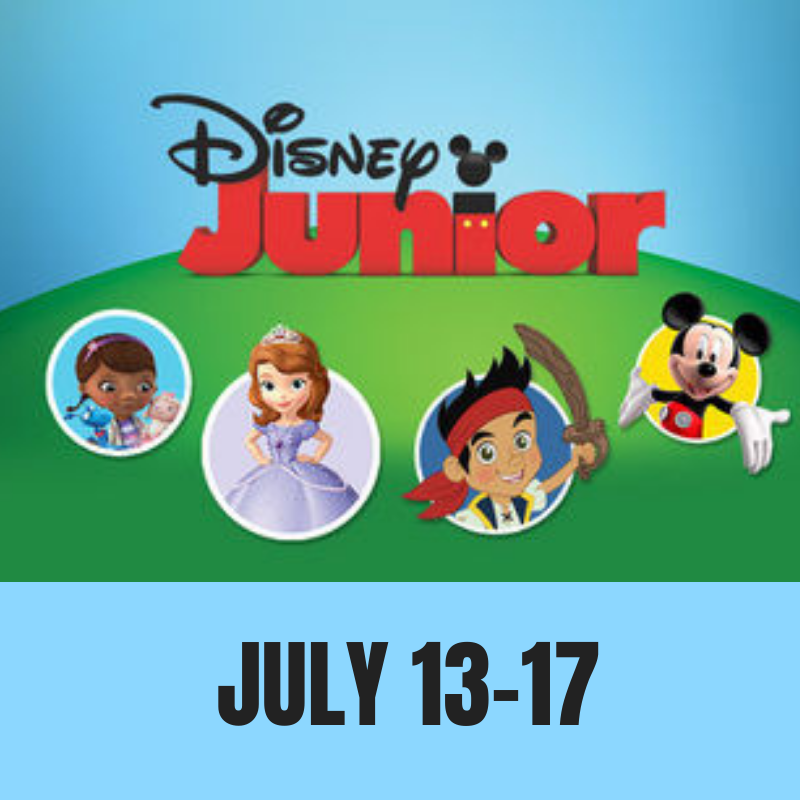  Do you love Disney Junior? So do we! Your dancers face will light up as they race in to the room to see which one of their favorite characters they are spending the day with. Each day will feature one of your favorite Disney Junior friends. Doc McSt