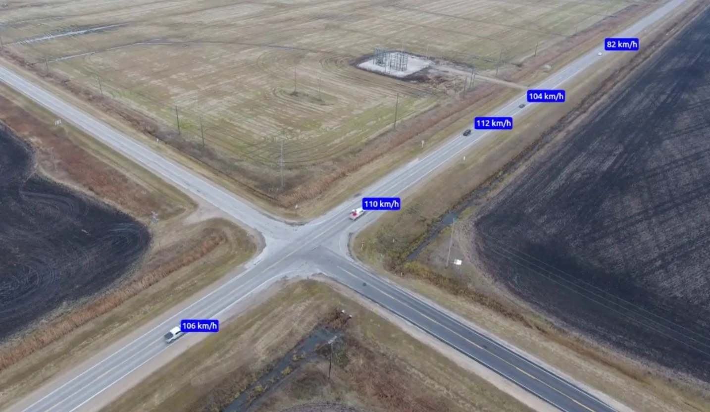 Sample image from video data collected using an Unmanned Aerial Vehicle (UAV) from approximately 200 ft above ground level.