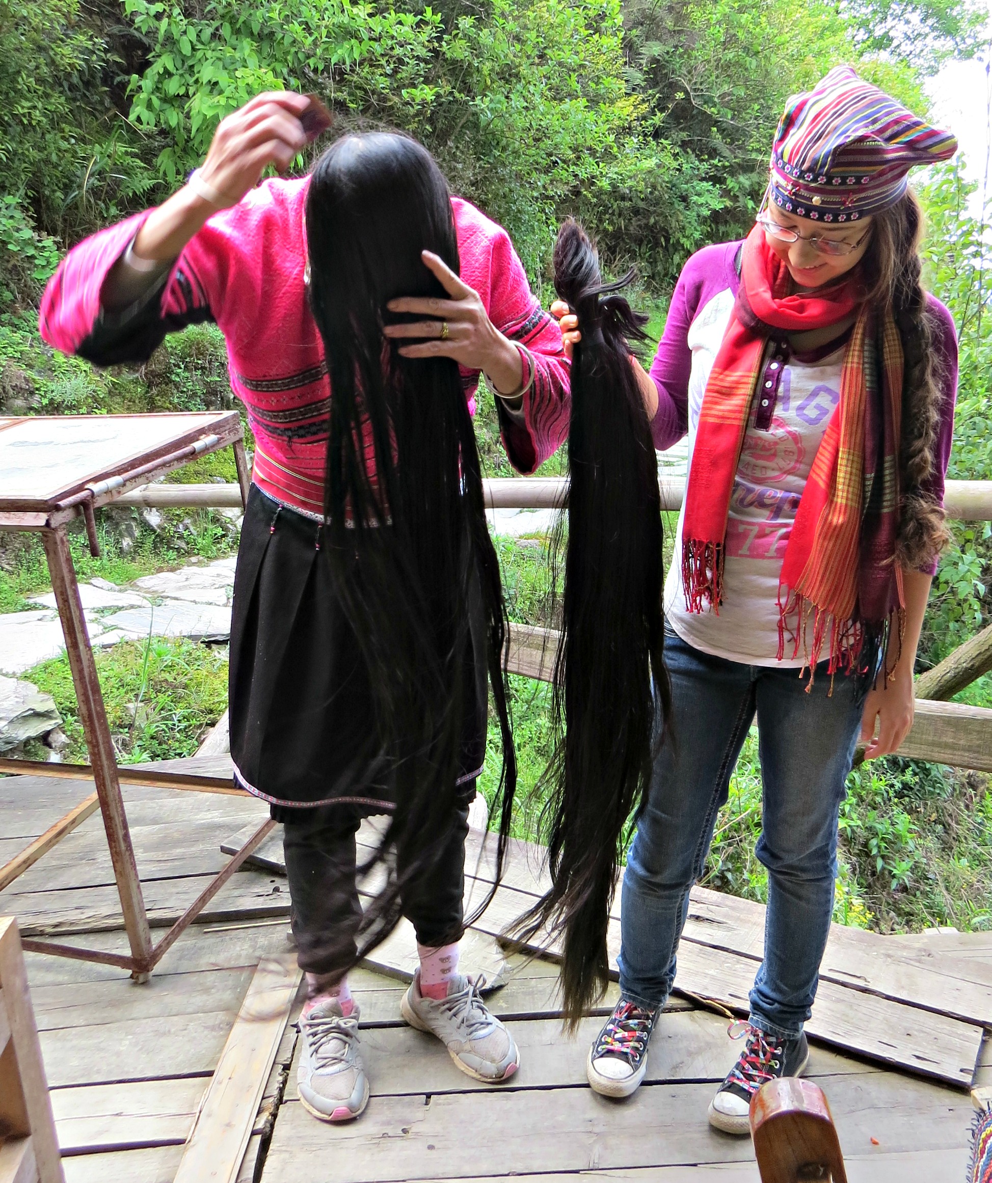 Yao Woman Letting Her Hair Down
