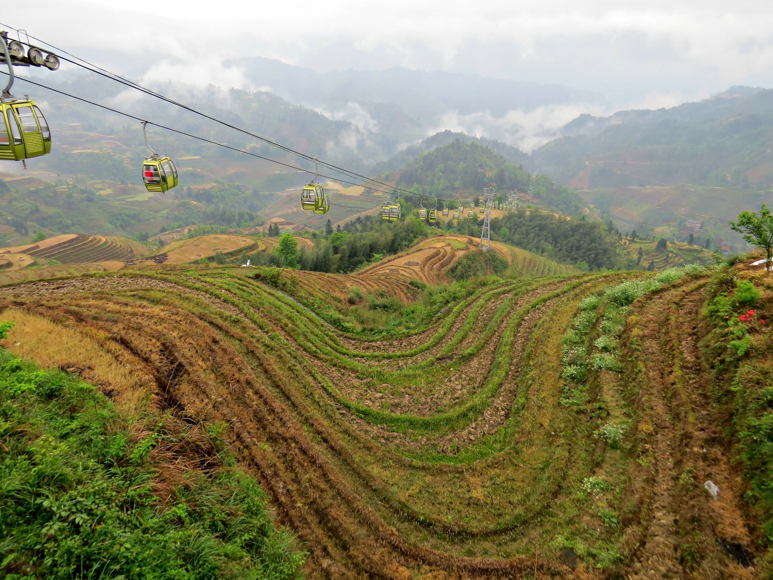Cable Car in Dazhai