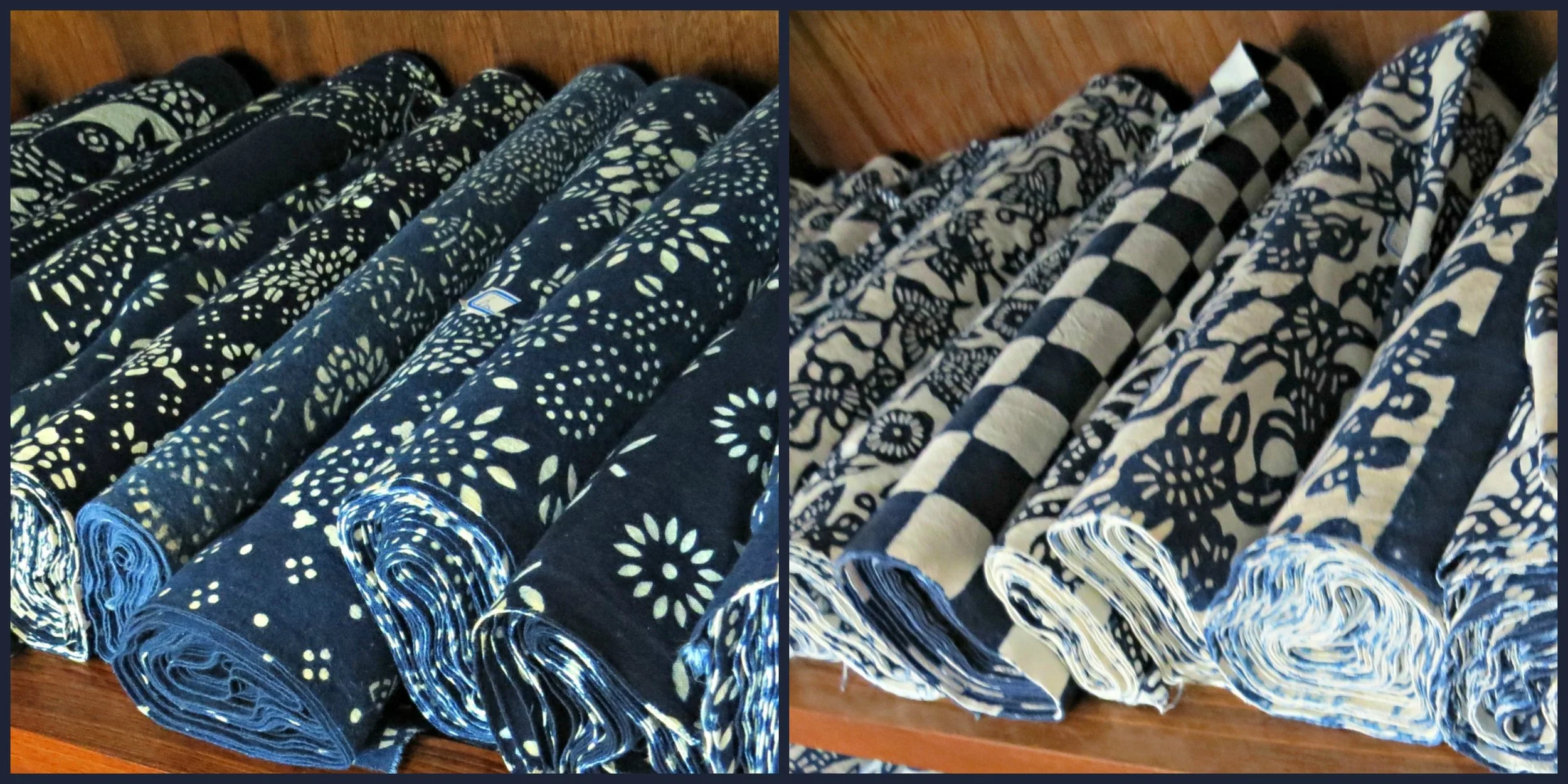 Blue on White and White on Blue