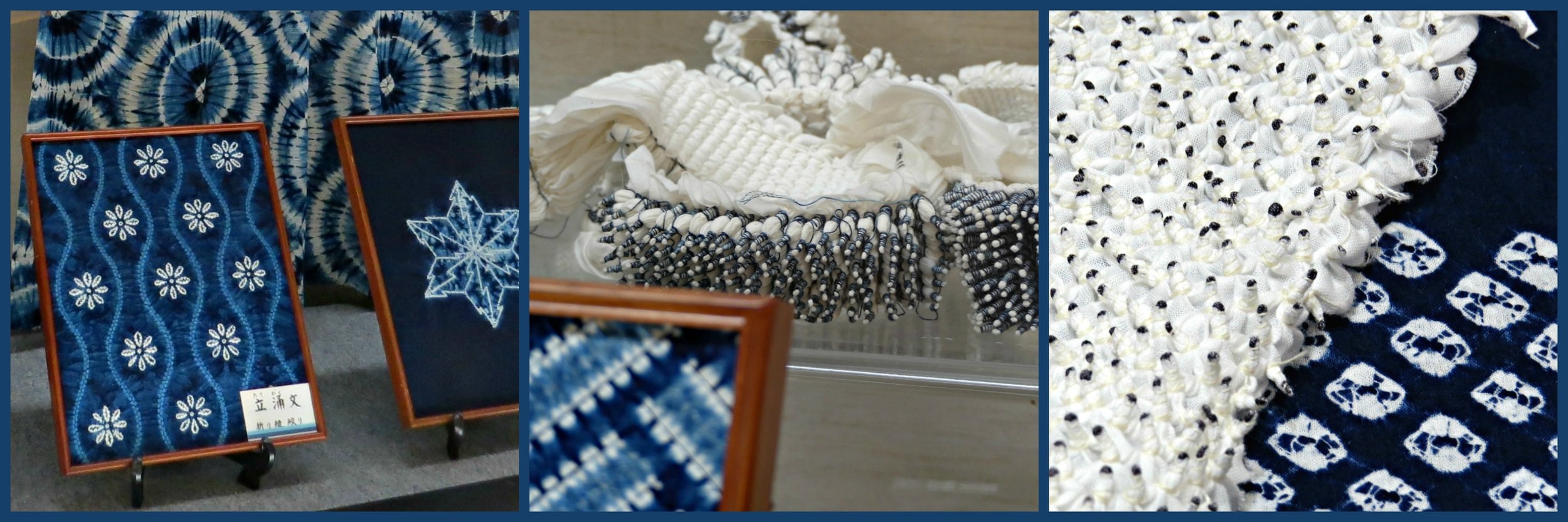 The Japanese shibori method of tie-dying