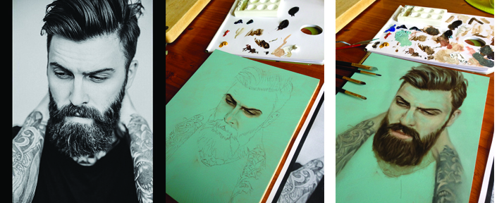 Painting in progress