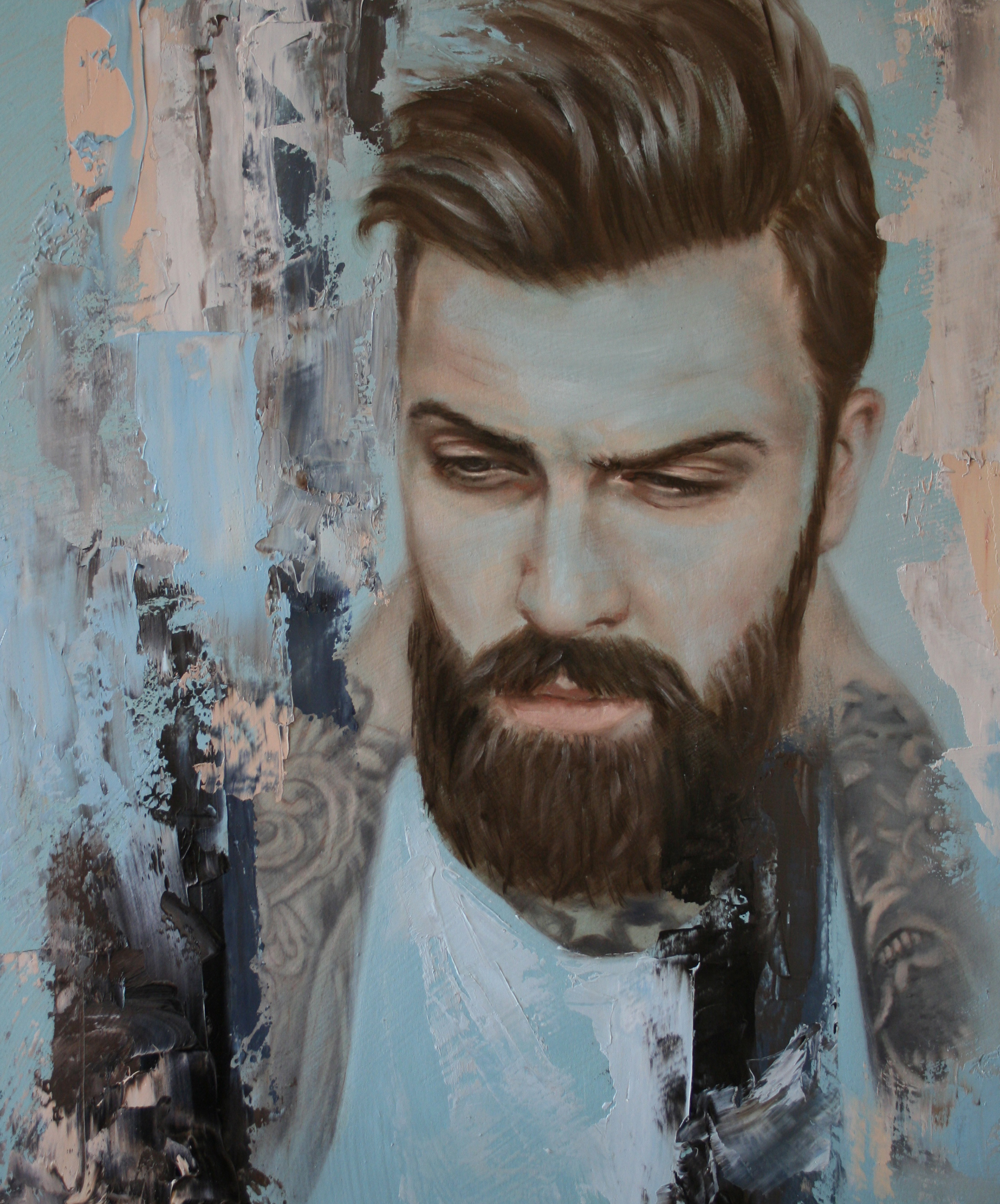 Levi Stocke painting by Meredith Marsone