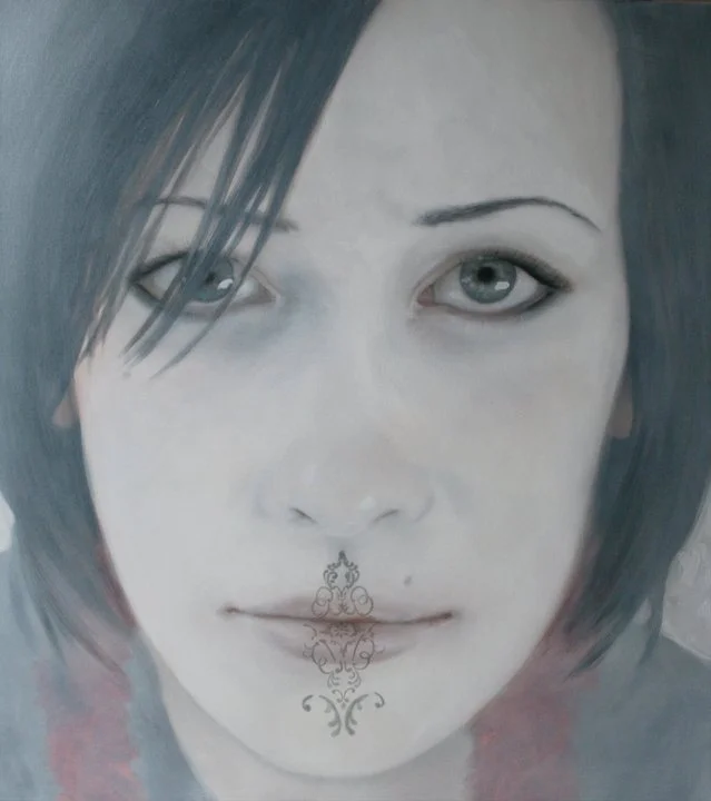 'Ta Moko 1' 2007, oil on canvas, 1015 x 975mm, Private Collection