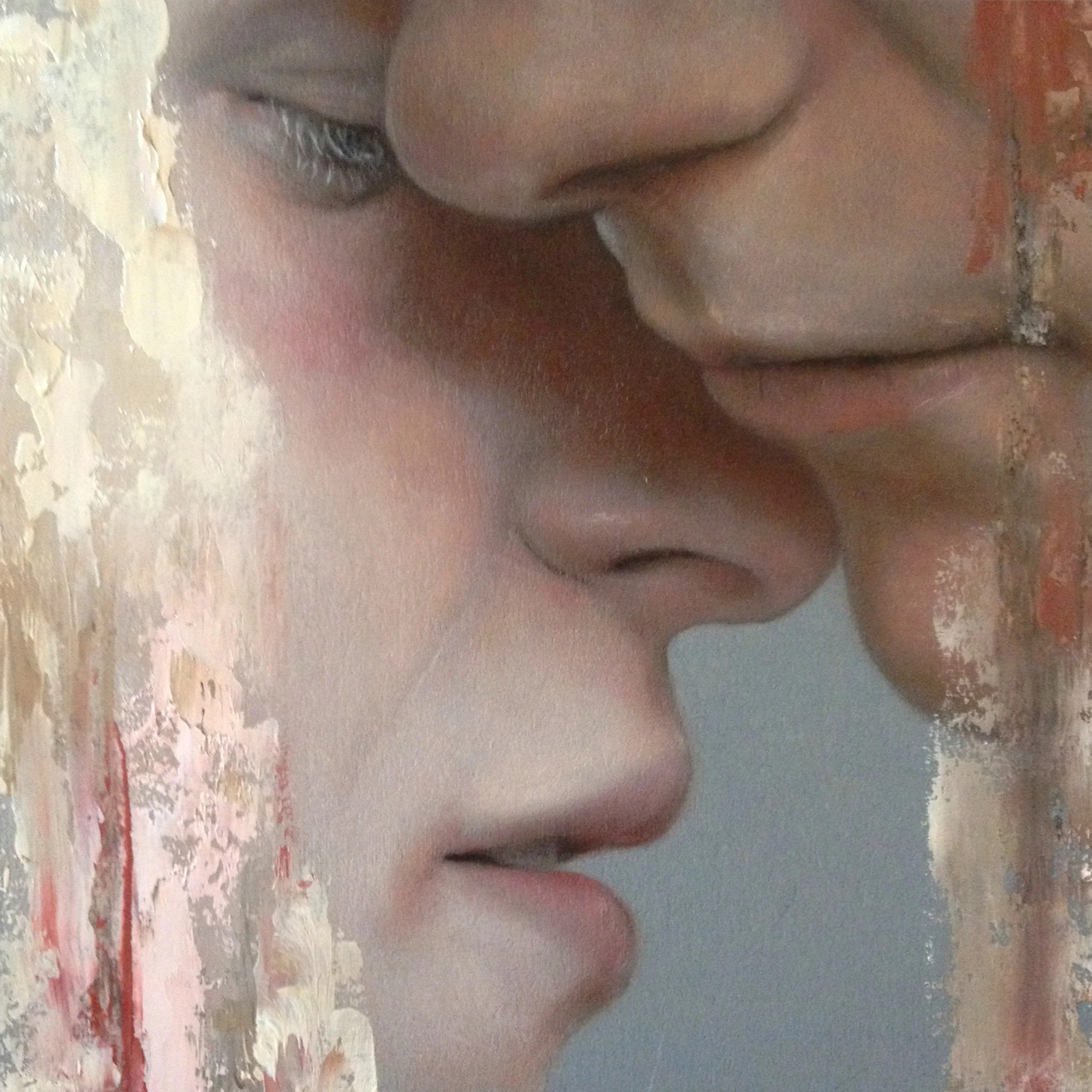 Intimates Series I, oil on board, 100 x 100mm (pretty small!) SOLD