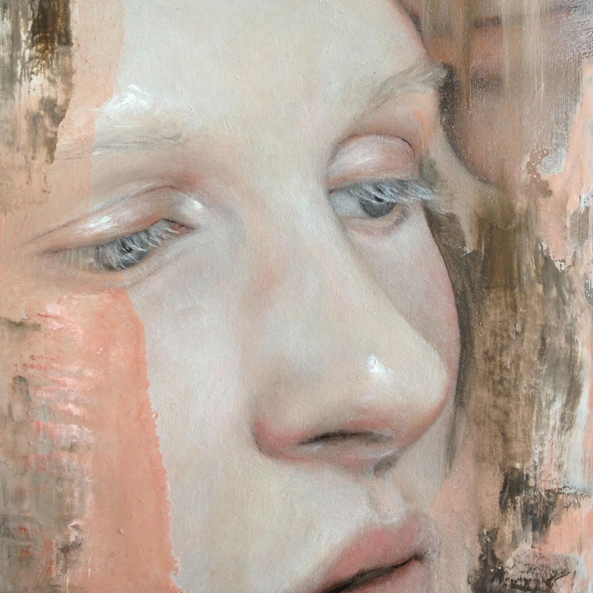 Intimates Series II, oil on board, 100 x 100mm (pretty small!)