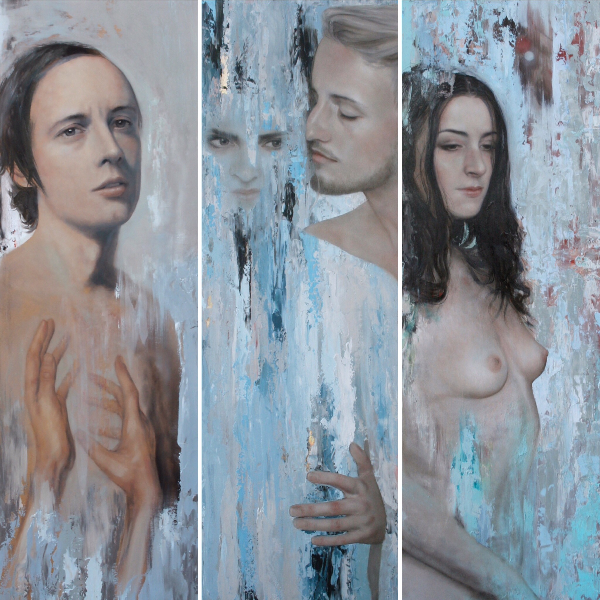 'Phantom' , 'The Insatiable' and 'False Trade' are part of Familiar Deconstructed II. For sale enquiries please contact Smash Gallery .