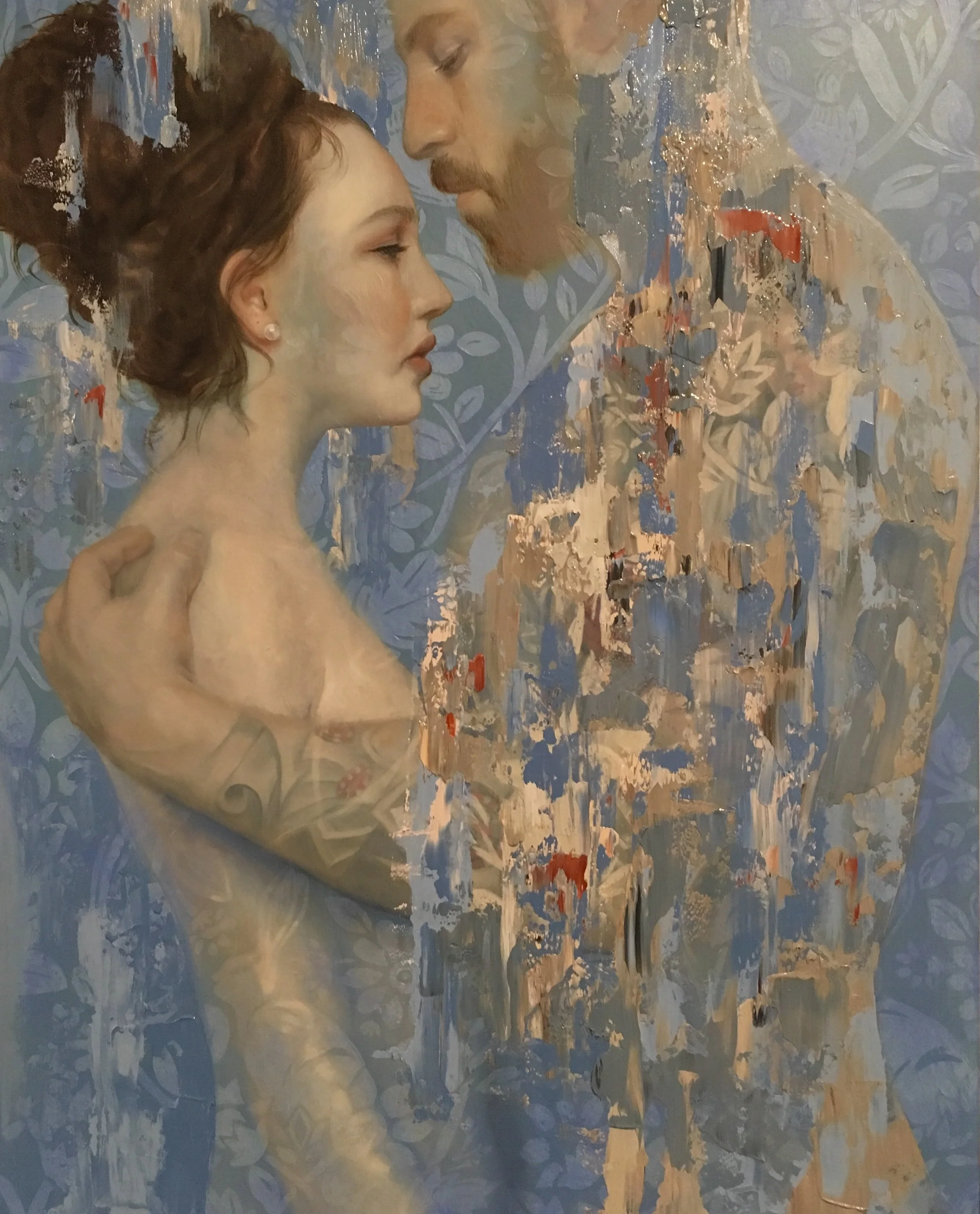Loveloss - The Mending 2018, oil on board, 500 x 400mm