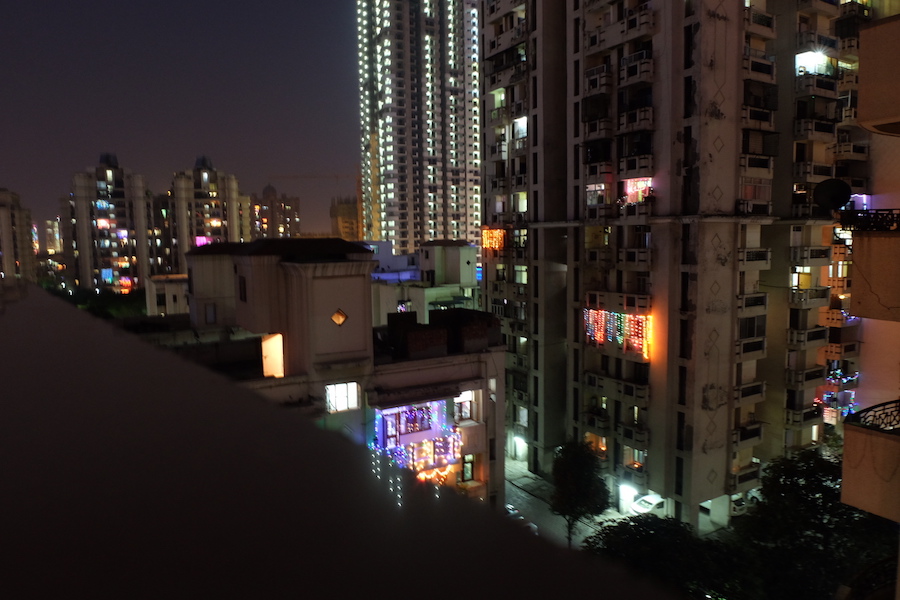  Diwali lights from Maasi's flat 