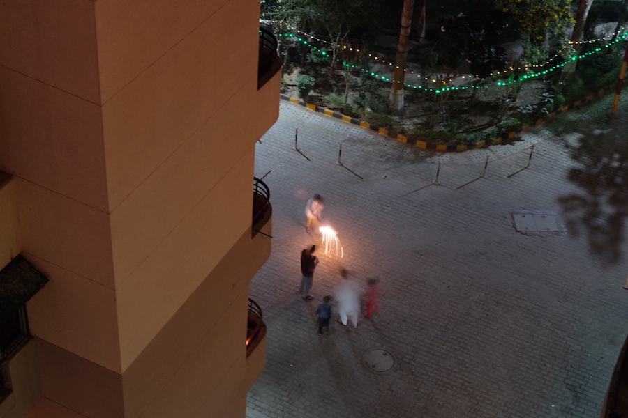  Some rebels with classic Diwali firecrackers:&nbsp; phuljaris  (sparklers),&nbsp; chakris &nbsp;(ground spinners), and  anars  (this fountain-type thing). The Delhi region had a firecracker ban this Diwali due to the incredibly high pollution that f