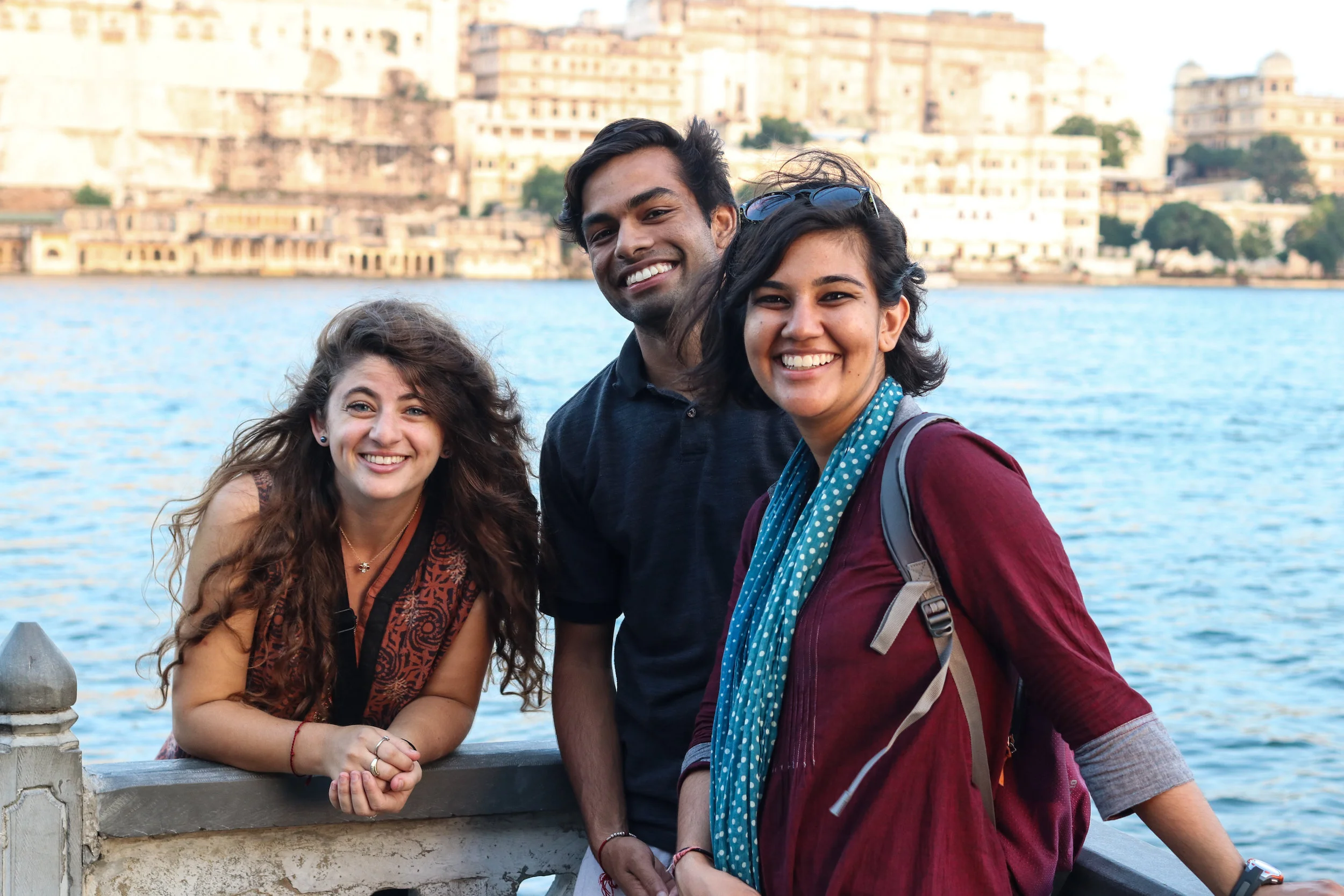 With the Udaipur Fulbrighters - Ariel and Soham