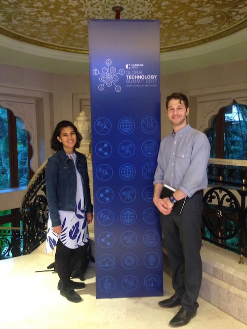With Hyderabad-based Fulbrighter, Drew
