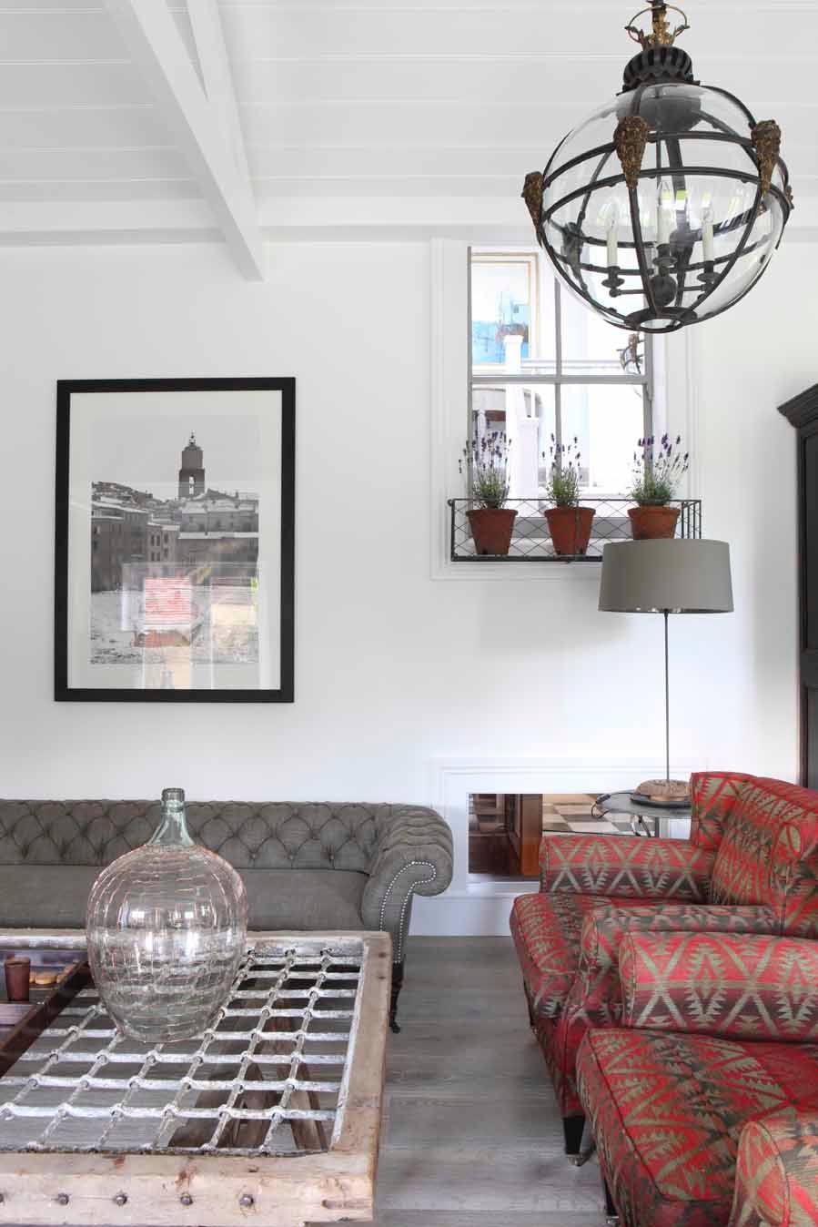 Ham Interiors Balcony Chair Upholstered in Ralph Lauren Fabric