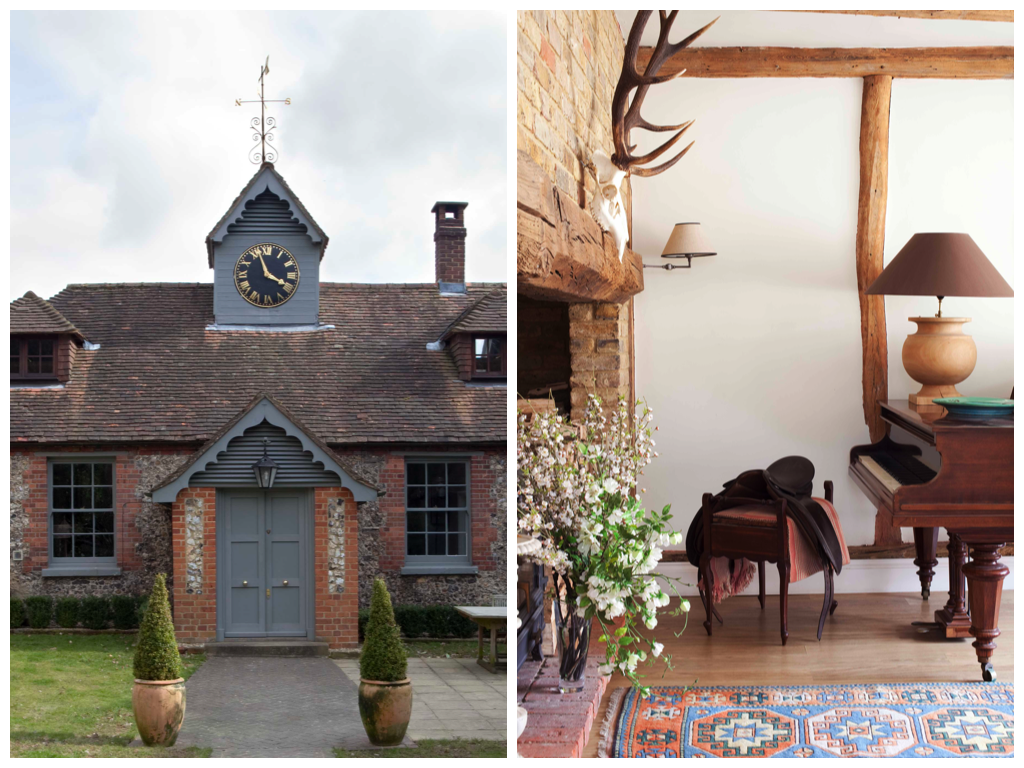 Ham Interiors exterior and piano room design The Clock House