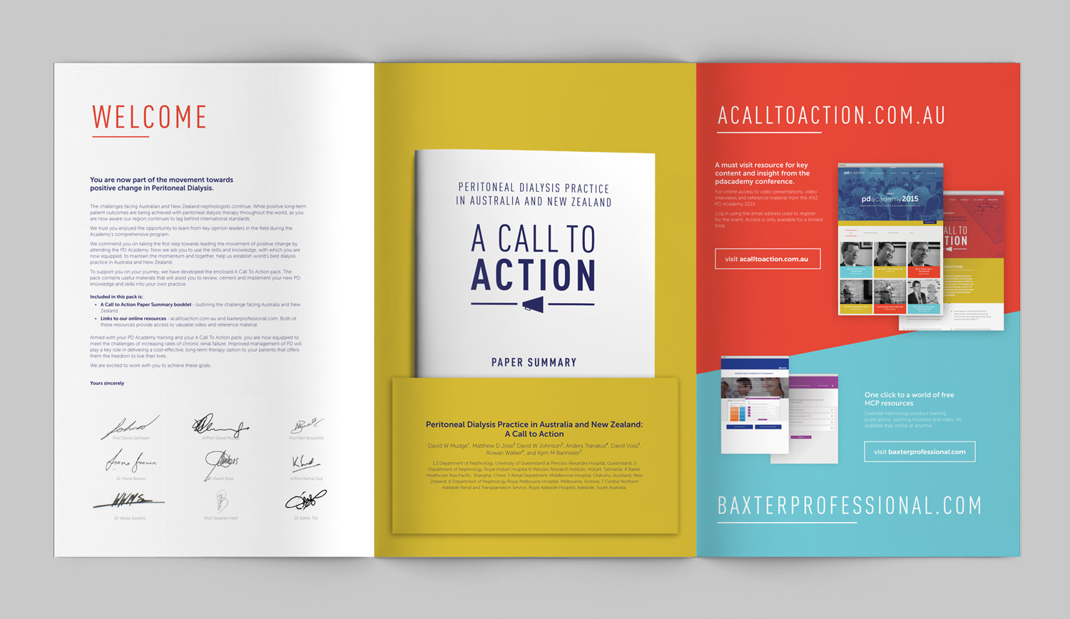 A Call To Action folder (fully extended with Paper Summary inserted)