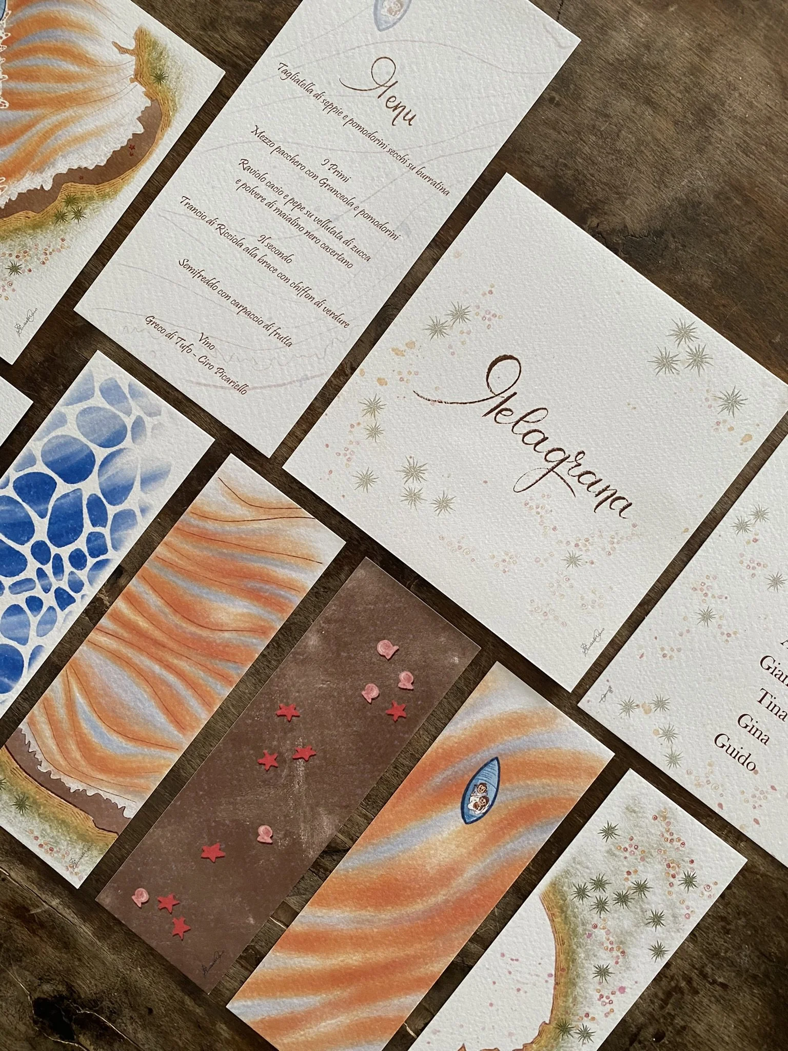 partecipazioni personalizzate Napoli, coordinato nozze personalizzato, wedding stationery