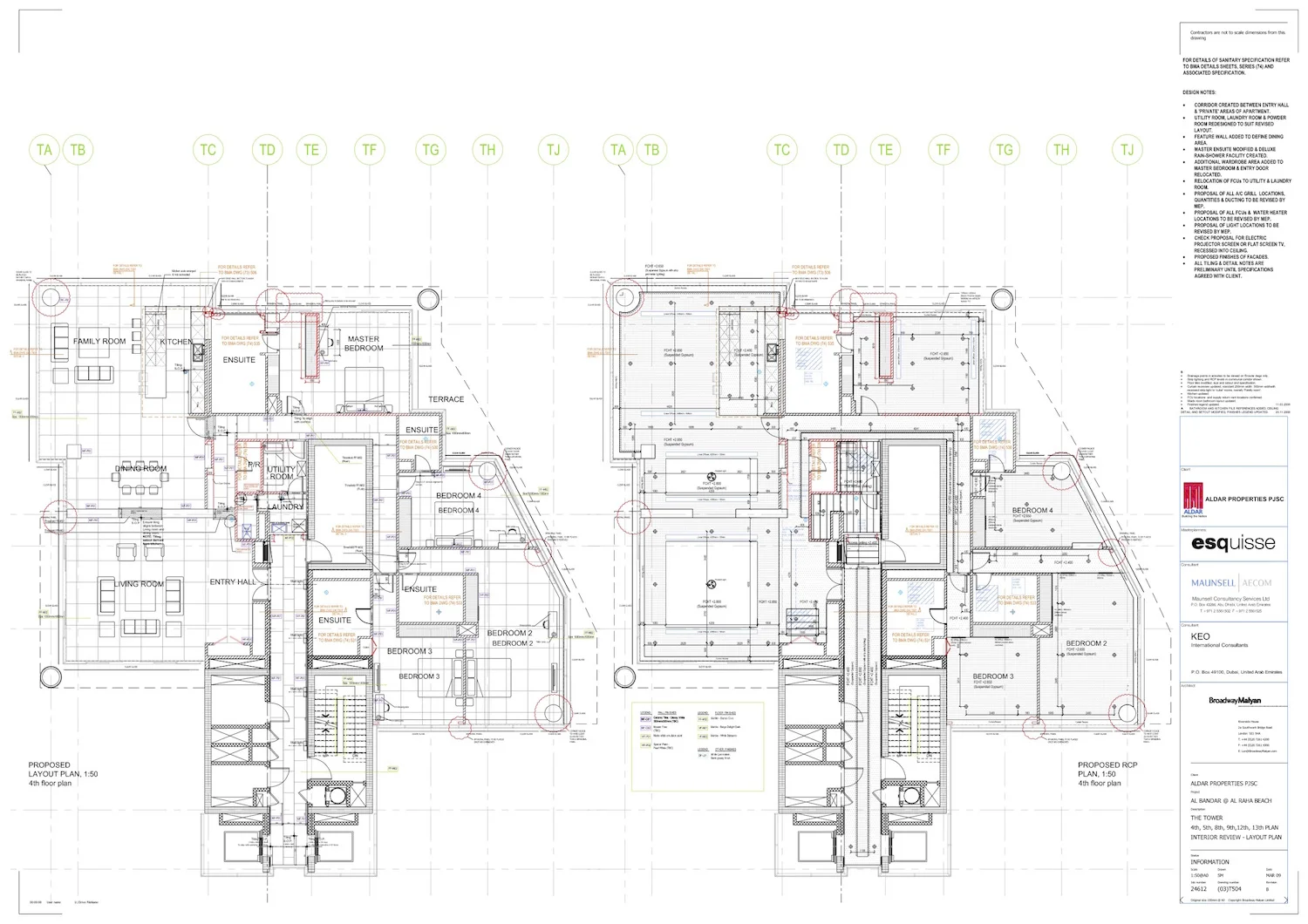 amended production information drawings
