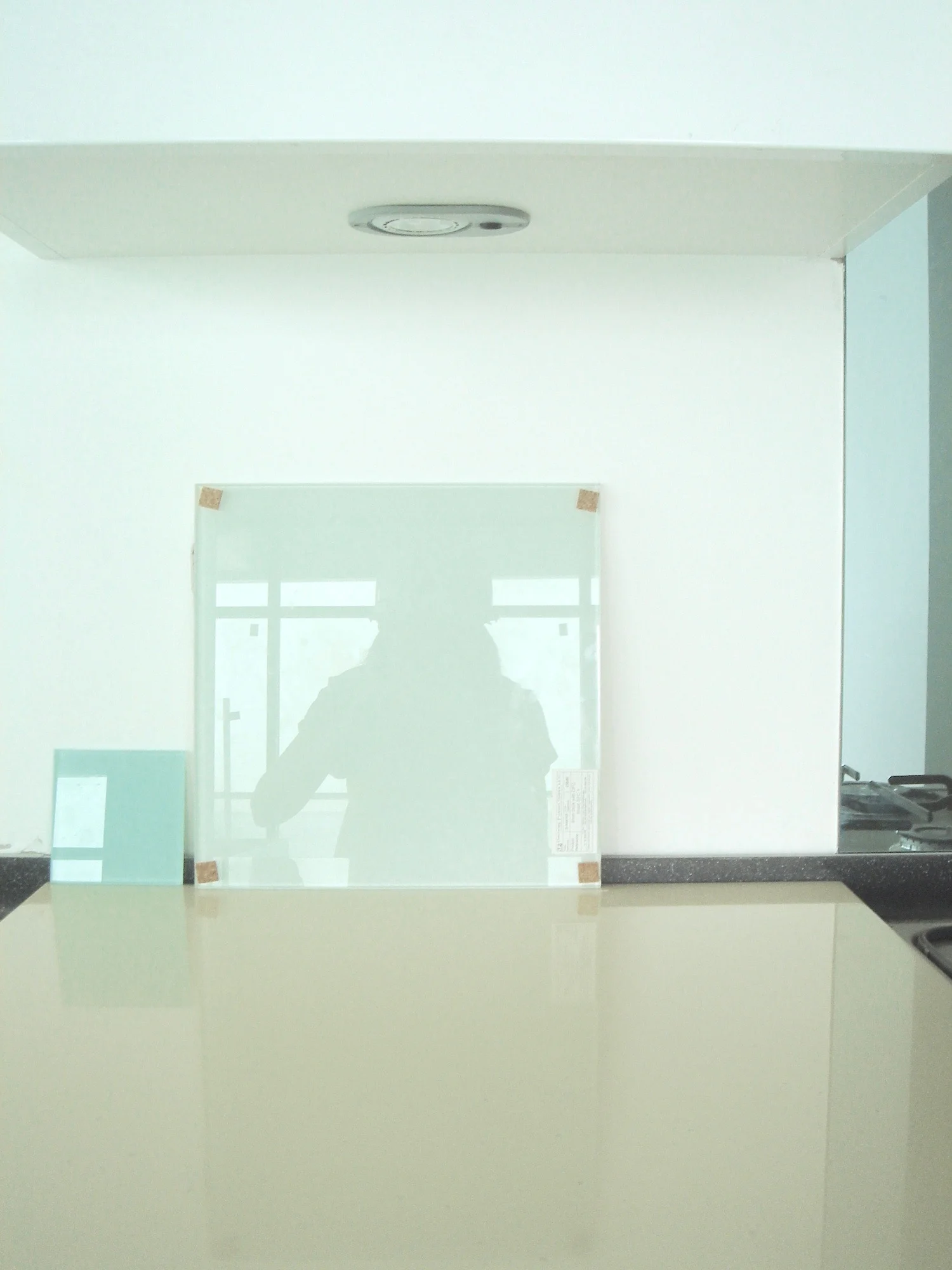 me approving finishes on site