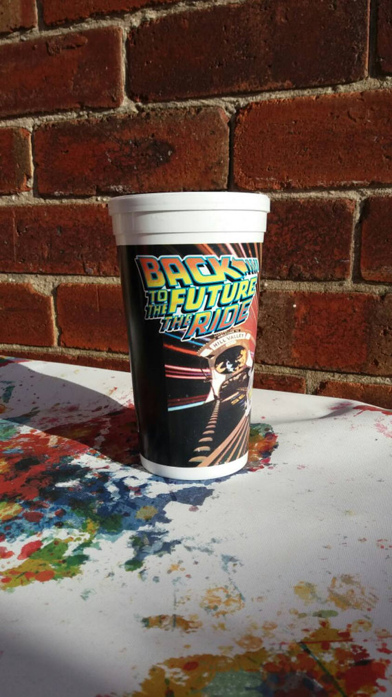 Back to the Future 1980's retro Universal Studios Ride Theme park cup - £10 plus shipping - click here