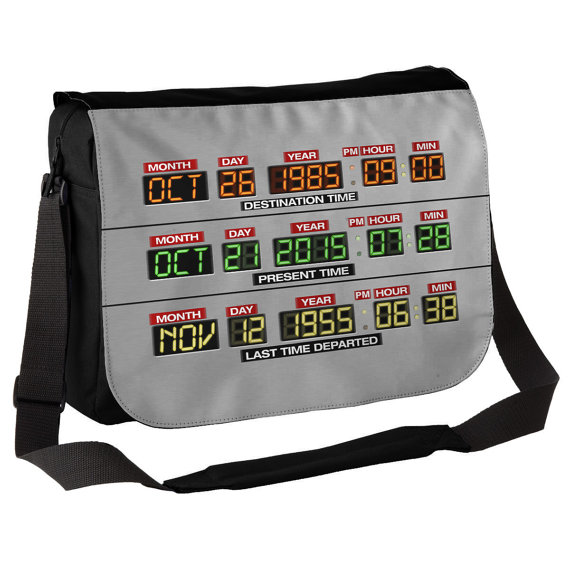 DeLorean Dashboard - Back to the Future Inspired Messenger Bag - £19.99 plus shipping - click here