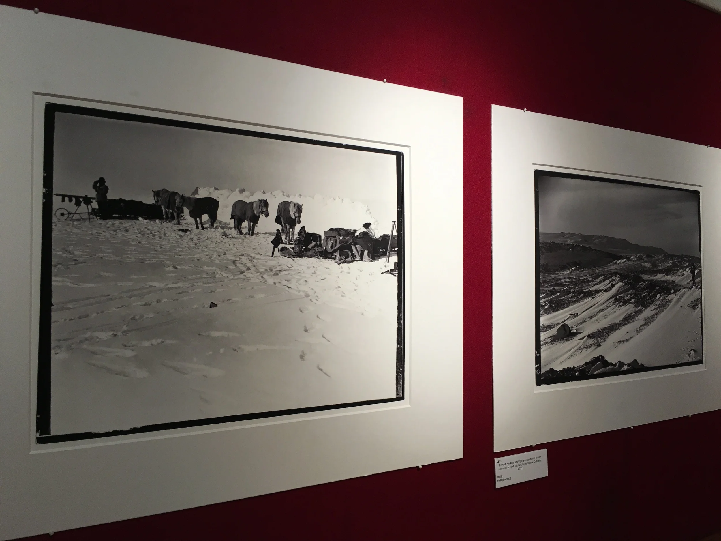 Lost Photos of Captain Scott which were on display at The Map House