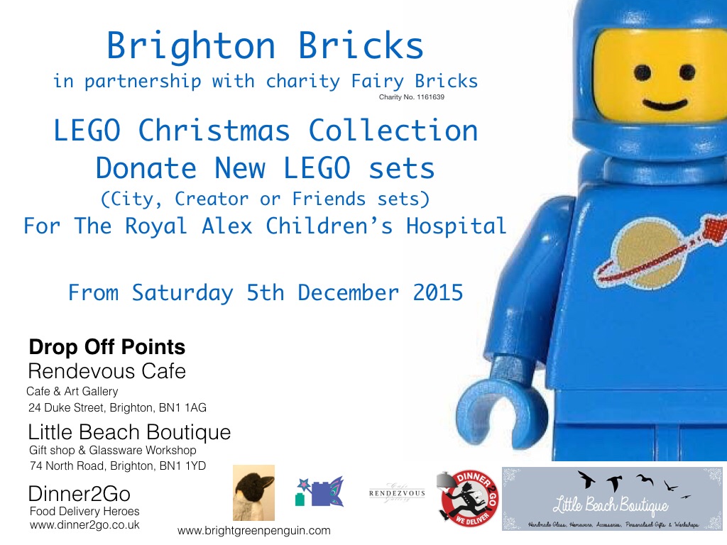 Launched the Brighton Bricks Charity Lego Drive this weekend