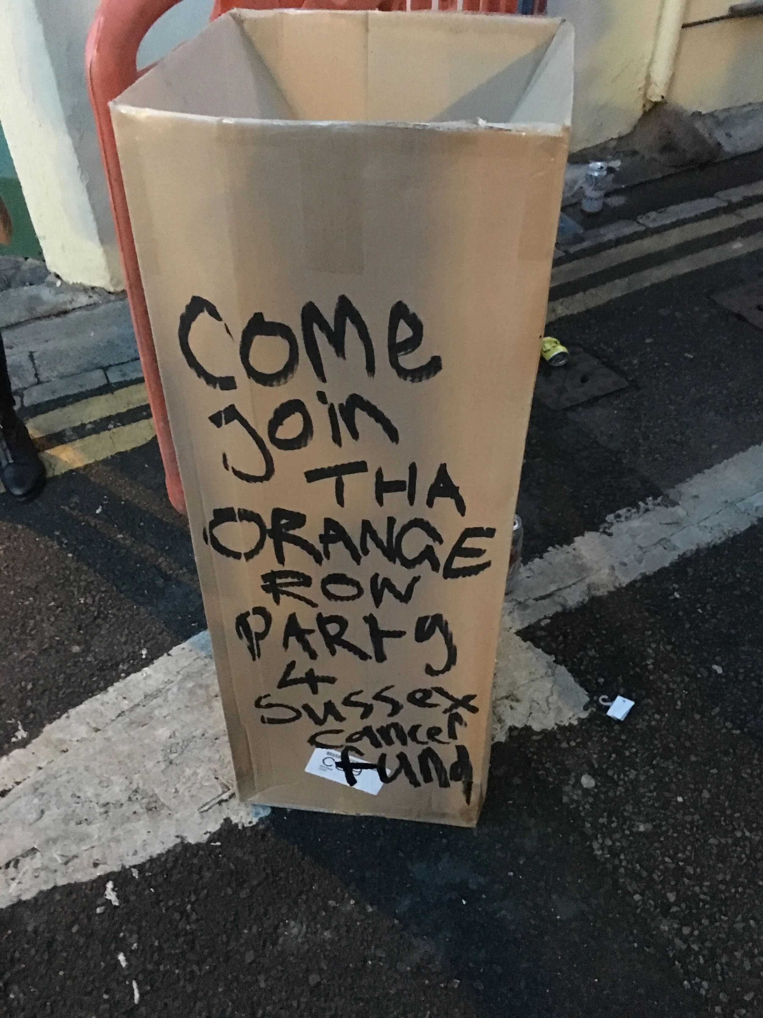 Coming back from The Ritz, discovered Orange Street, behind our flat was having a party