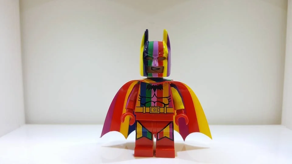 Rainbow Batman Lego Figure I found online