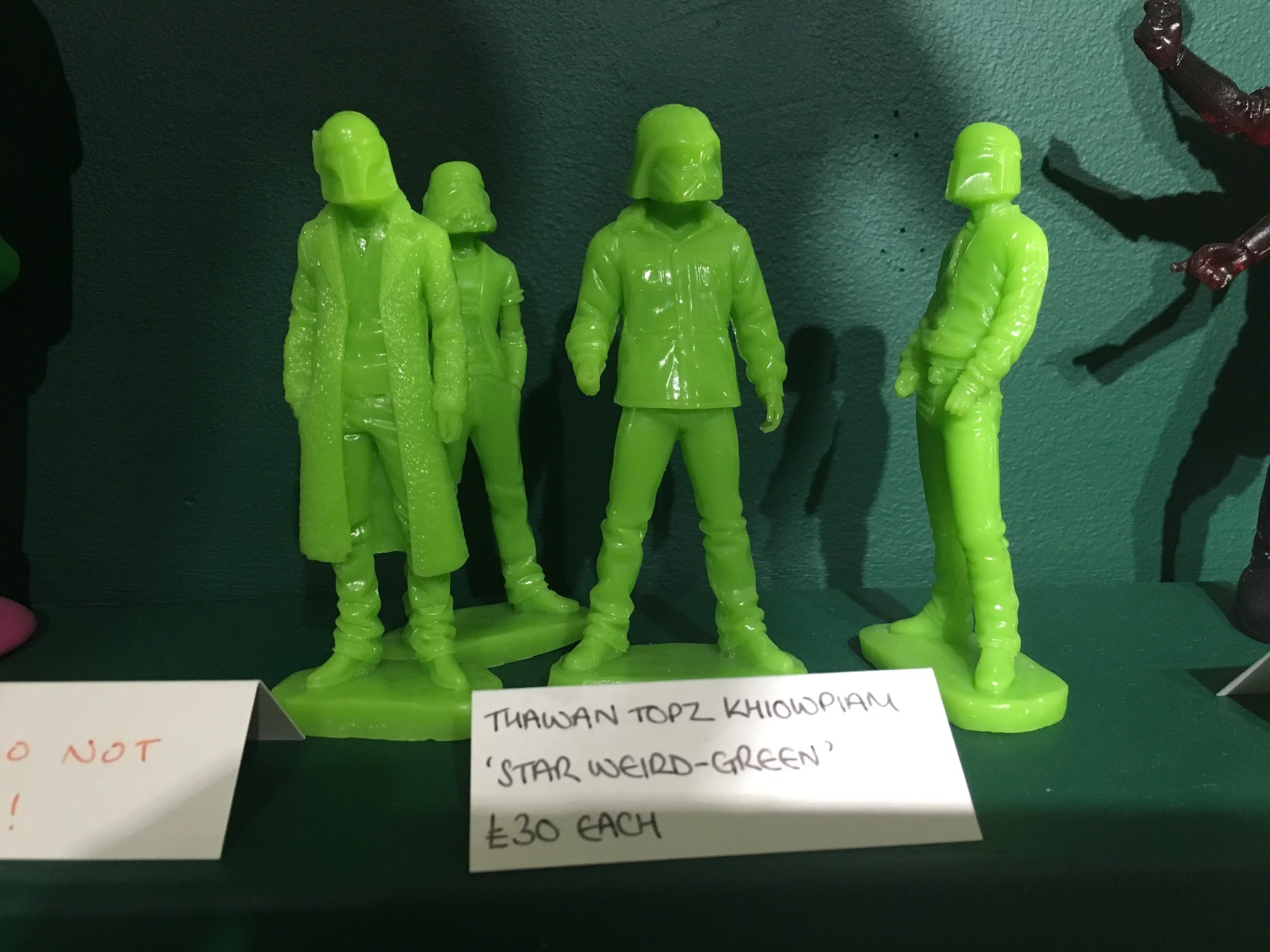 Some of the cool art toys in Dynamite Gallery