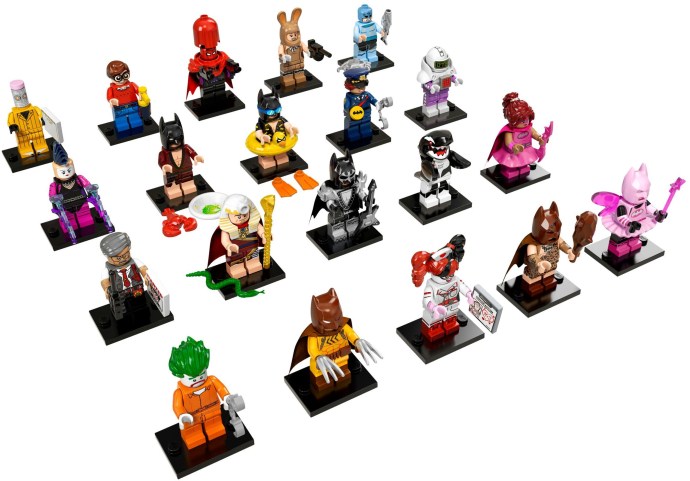 The Lego Batman Movie Collectable Minifigures - £2.99 per blind pack. Chance of 1 of 20 figures (you can try to feel the packets to work out which figure you might get)