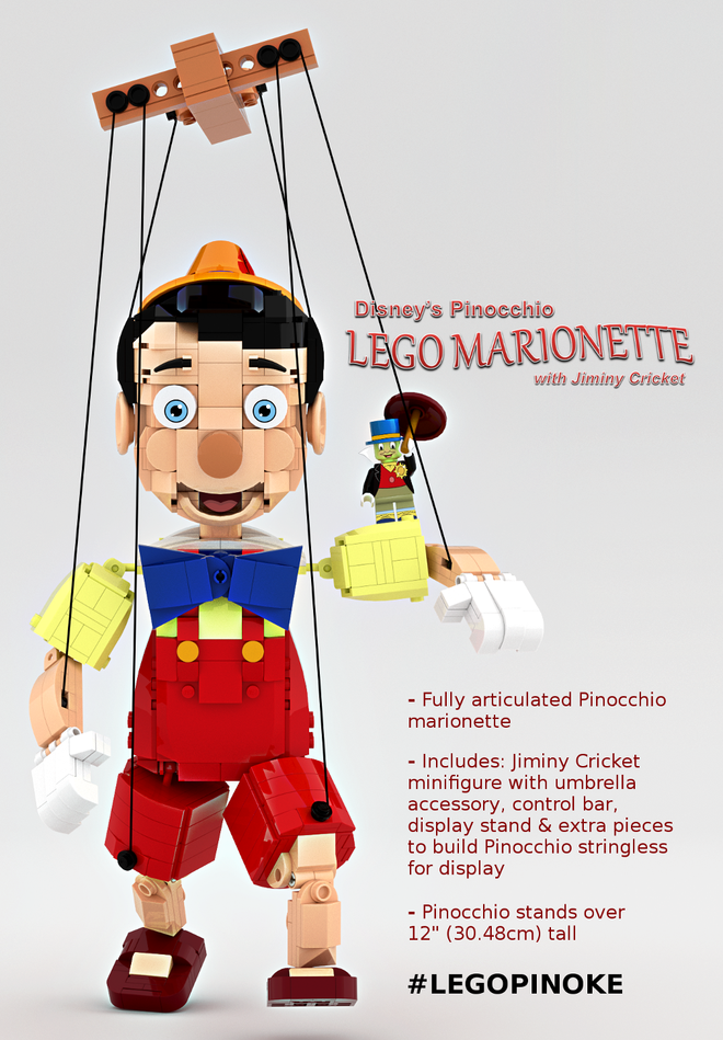 Disney's Pinocchio LEGO Marionette with Jiminy Cricket As of 1/3/17 2120 Supporters, 218 Days Left Read More
