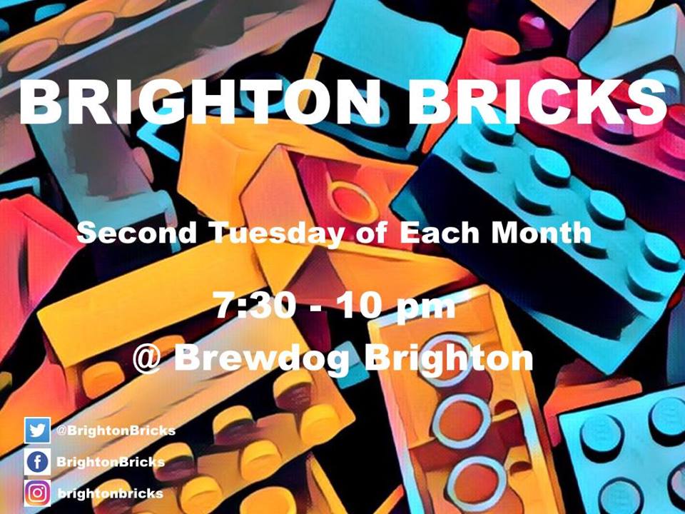 The monthly meet up of Brighton Bricks, the adult fan of Lego group for people in the Brighton area So come along and chat about Lego, or bring some Lego along and get building. We meet 2nd Tuesday of the Month Check out the group on Facebook