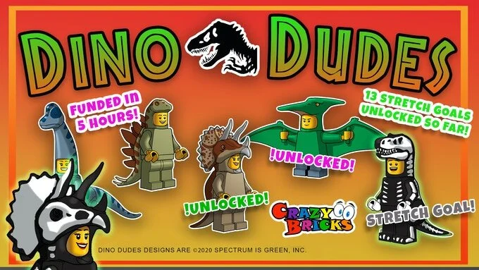 Dino Dudes - LEGO Kickstarter Ending Soon