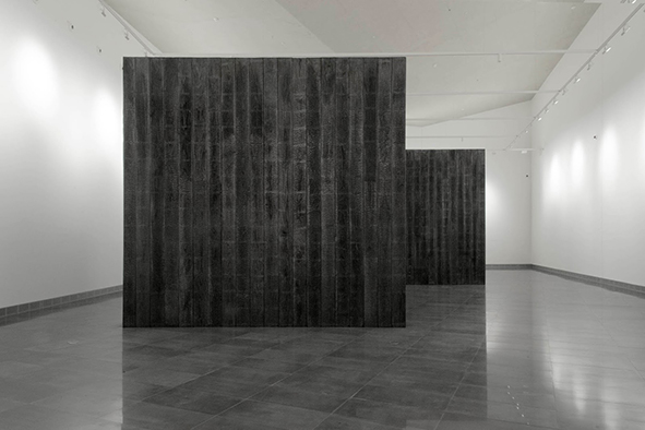 The exhibition at the Faculty of Architecture, University of Navarra, Pamplona.