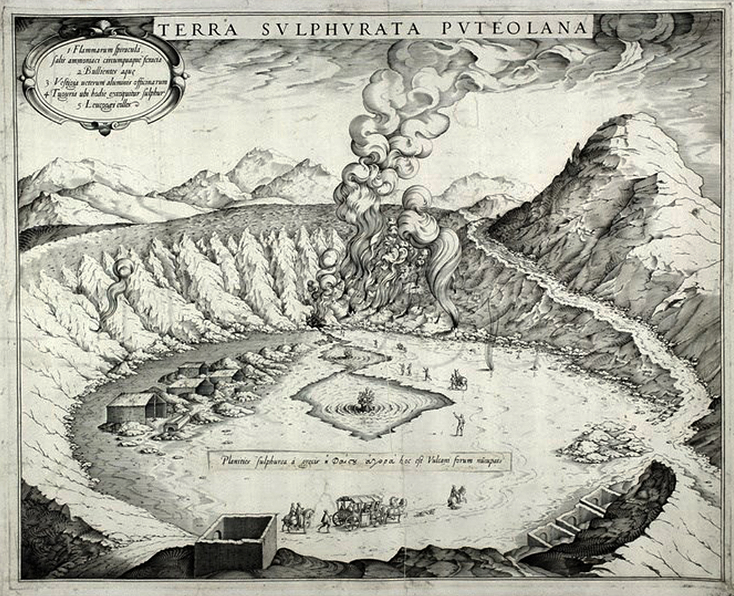Solfatara of Pozzuoli from Michele Mercati's (1541-1593)     Metallotheca    (Rome:   &nbsp;Salvioni, 1717).     