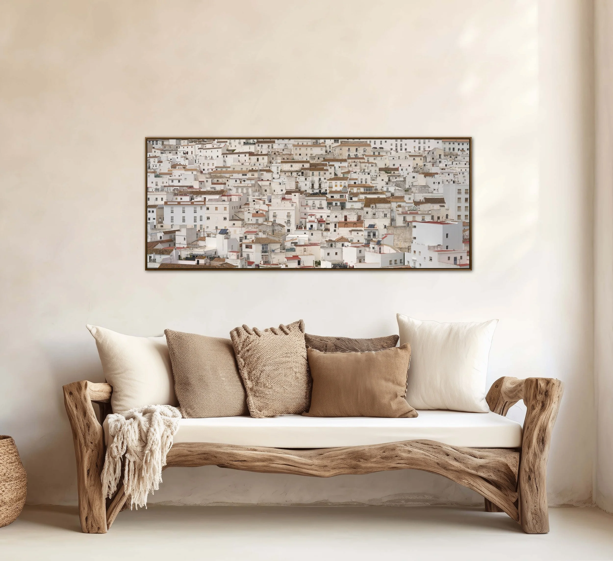 Tray Frame example with Iroco wood