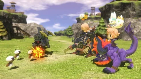 Tama on Lann on Behemoth + BabyChocobo on Reynn on Magitek Armor = stack city bitch!